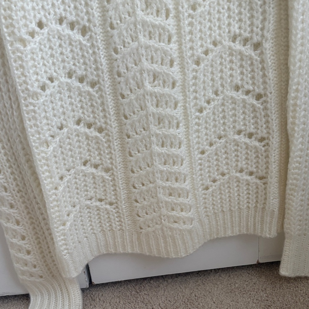 Women's Cream Knit Sweater - Picture 7 of 8